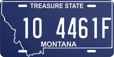 MT license plate 104461F