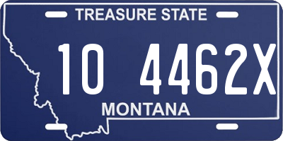 MT license plate 104462X