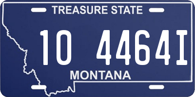 MT license plate 104464I