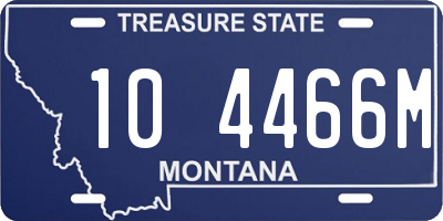 MT license plate 104466M