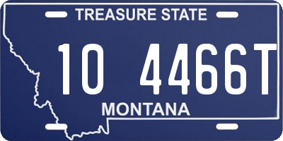 MT license plate 104466T