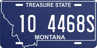 MT license plate 104468S