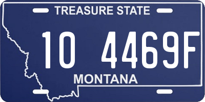 MT license plate 104469F