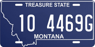 MT license plate 104469G