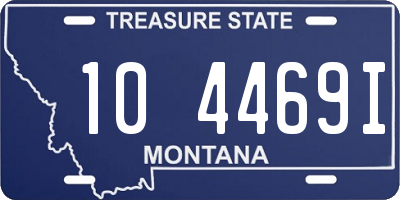 MT license plate 104469I