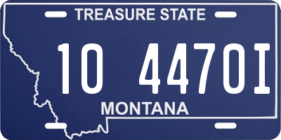 MT license plate 104470I