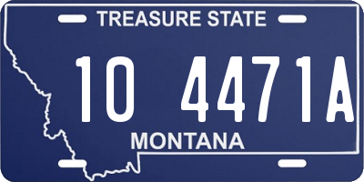 MT license plate 104471A