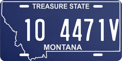 MT license plate 104471V