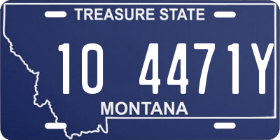 MT license plate 104471Y