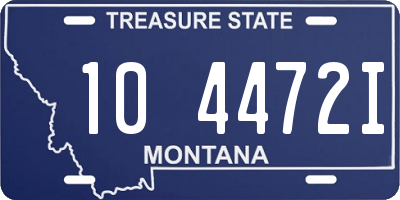 MT license plate 104472I