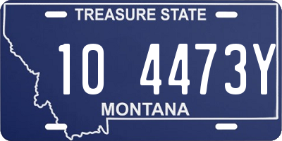 MT license plate 104473Y