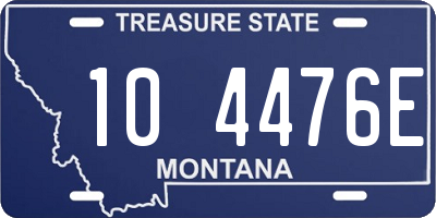 MT license plate 104476E