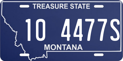 MT license plate 104477S