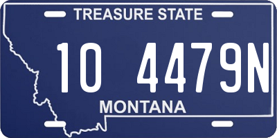 MT license plate 104479N