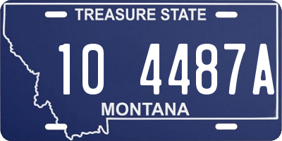 MT license plate 104487A