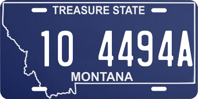 MT license plate 104494A