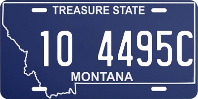 MT license plate 104495C