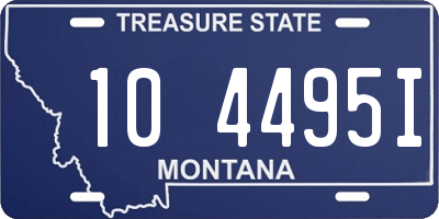 MT license plate 104495I