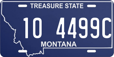 MT license plate 104499C