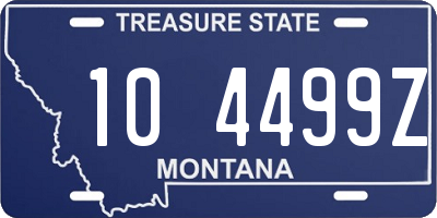 MT license plate 104499Z