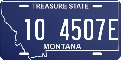 MT license plate 104507E