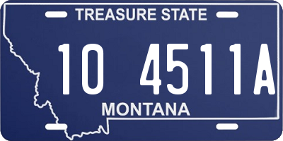 MT license plate 104511A