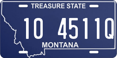 MT license plate 104511Q