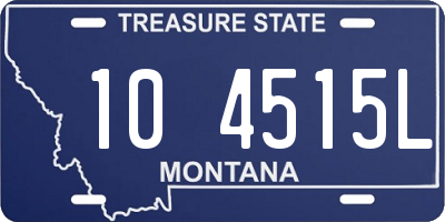 MT license plate 104515L