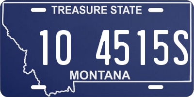 MT license plate 104515S