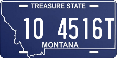 MT license plate 104516T