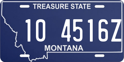 MT license plate 104516Z