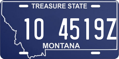 MT license plate 104519Z