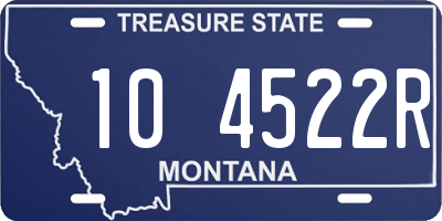 MT license plate 104522R