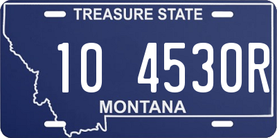 MT license plate 104530R