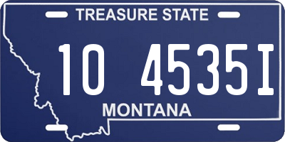 MT license plate 104535I