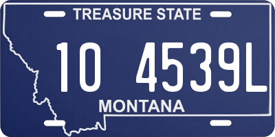 MT license plate 104539L