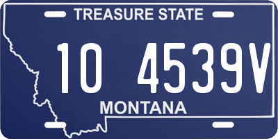 MT license plate 104539V