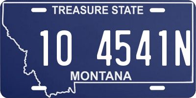 MT license plate 104541N