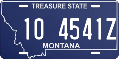 MT license plate 104541Z