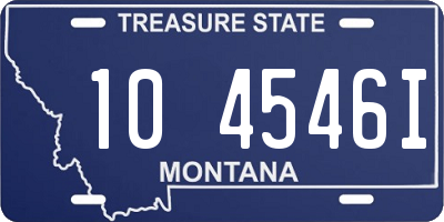 MT license plate 104546I