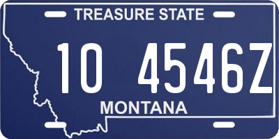 MT license plate 104546Z