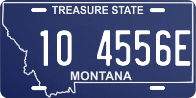 MT license plate 104556E