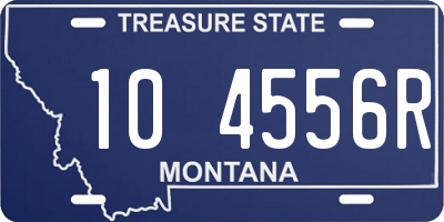 MT license plate 104556R