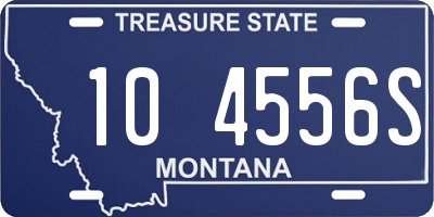 MT license plate 104556S