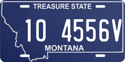 MT license plate 104556V