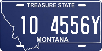 MT license plate 104556Y