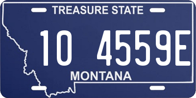 MT license plate 104559E