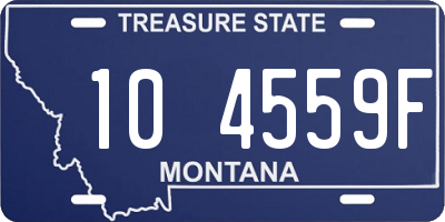 MT license plate 104559F