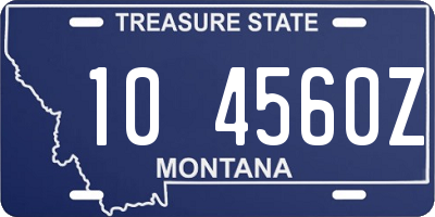 MT license plate 104560Z