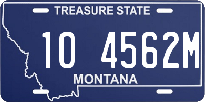 MT license plate 104562M